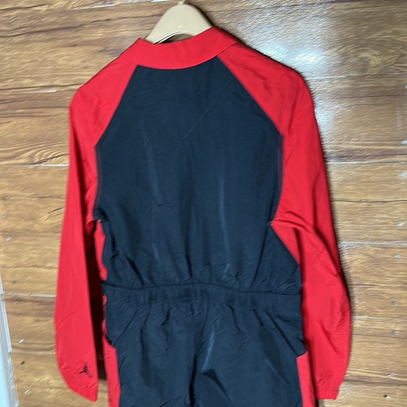 Nike Jordan Women Black Varsity Red Flight Suit Jumpsuit Size medium NWT - Picture 10 of 16